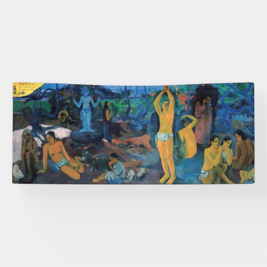 Paul Gauguin - Waar komen we vandaan? Spandoek (Horizontaal)