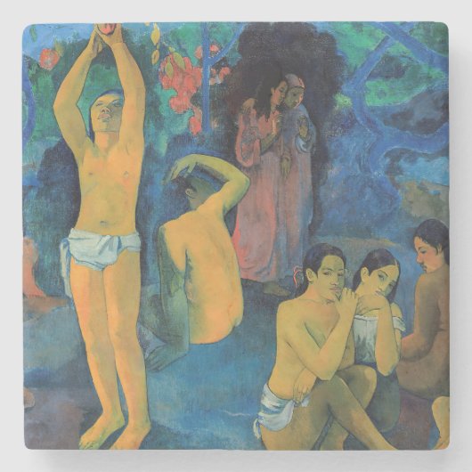 Paul Gauguin - Waar komen we vandaan? Stenen Onderzetter (Voorkant)