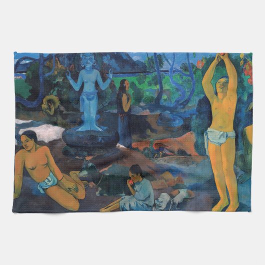 Paul Gauguin - Waar komen we vandaan? Theedoek (Horizontaal)