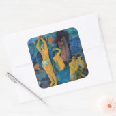 Paul Gauguin - Waar komen we vandaan? Vierkante Sticker (Envelop)