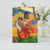 Paul Gauguin - Wanneer ga je trouwen? Bedankkaart (Staand voorkant)