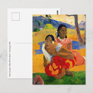 Paul Gauguin - Wanneer ga je trouwen? Briefkaart