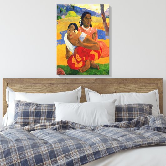 Paul Gauguin - Wanneer ga je trouwen? Canvas Afdruk (Insitu (Slaapkamer))