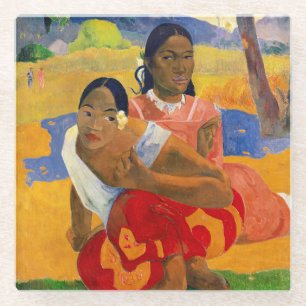 Paul Gauguin - Wanneer ga je trouwen? Glazen Onderzetter