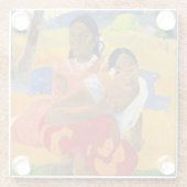 Paul Gauguin - Wanneer ga je trouwen? Glazen Onderzetter (Achterkant)