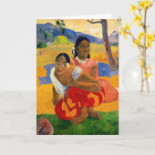 Paul Gauguin - Wanneer ga je trouwen? Kaart (Gele Bloem)