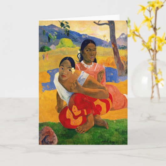 Paul Gauguin - Wanneer ga je trouwen? Kaart (Gele Bloem)