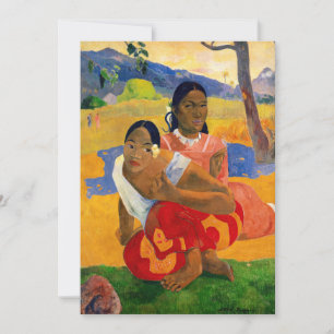 Paul Gauguin - Wanneer ga je trouwen? Kaart