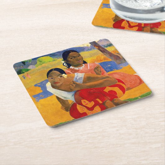 Paul Gauguin - Wanneer ga je trouwen? Kartonnen Onderzetters (Schuin)