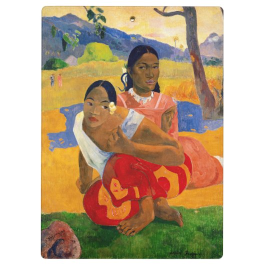 Paul Gauguin - Wanneer ga je trouwen? Klembord (Achterkant)