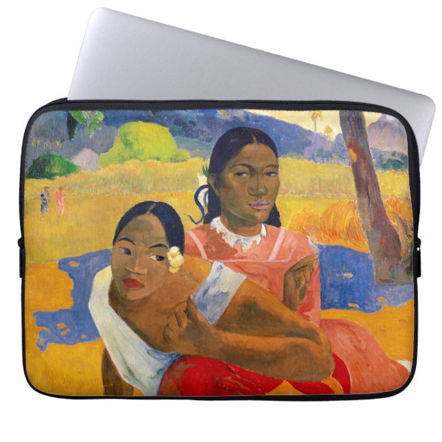 Paul Gauguin - Wanneer ga je trouwen? Laptop Sleeve (Voorkant)