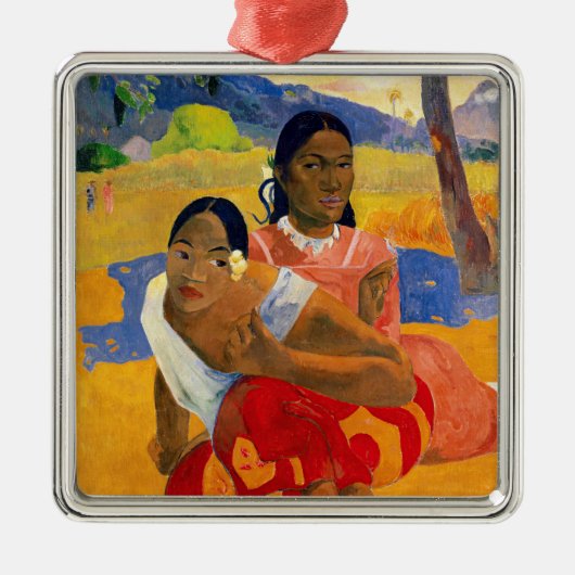 Paul Gauguin - Wanneer ga je trouwen? Metalen Ornament (Voorkant)
