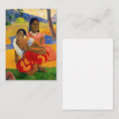 Paul Gauguin - Wanneer ga je trouwen? Notitiekaartje (Voorkant / Achterkant)