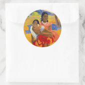 Paul Gauguin - Wanneer ga je trouwen? Ronde Sticker (Tas)