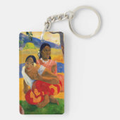 Paul Gauguin - Wanneer ga je trouwen? Sleutelhanger (achterkant)