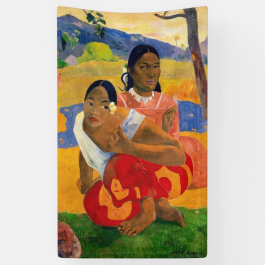 Paul Gauguin - Wanneer ga je trouwen? Spandoek (Verticaal)