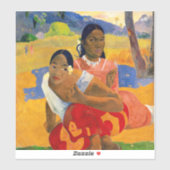 Paul Gauguin - Wanneer ga je trouwen? Sticker (Vel)