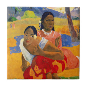 Paul Gauguin - Wanneer ga je trouwen? Tegeltje