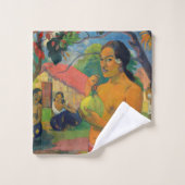 Paul Gauguin - Woman Holding a Fruit Bad Handdoek (Wasdoekje)