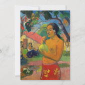 Paul Gauguin - Woman Holding a Fruit Bedankkaart (Voorkant)