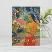 Paul Gauguin - Woman Holding a Fruit Kaart (Staand voorkant)