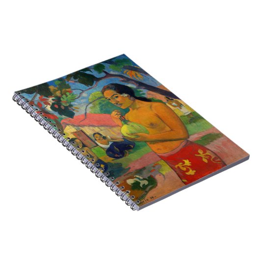 Paul Gauguin - Woman Holding a Fruit Notitieboek (Rechterzijde)