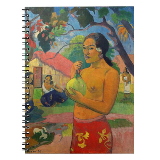 Paul Gauguin - Woman Holding a Fruit Notitieboek (Voorkant)