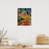 Paul Gauguin - Woman Holding a Fruit Poster (Keuken)