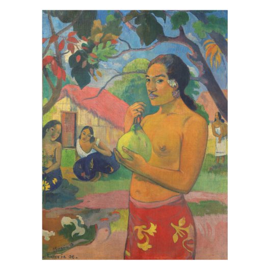 Paul Gauguin - Woman Holding a Fruit Tafelkleed (Voorkant)
