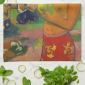 Paul Gauguin - Woman Holding a Fruit Theedoek (Gevouwen)