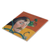 Paul Gauguin | Zelfportret, 1889 (olie op hout) Tegeltje (Zijkant)
