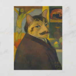 Paul Gauguin Zelfportret als een Kat Briefkaart