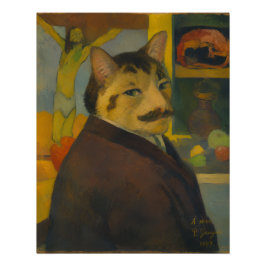 Paul Gauguin Zelfportret als een Kat Perfect Poster