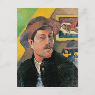 Paul Gauguin   Zelfportret in Pet 1893-1994 Briefkaart