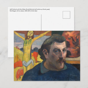 Paul Gauguin - Zelfportret met Gele Christus Briefkaart
