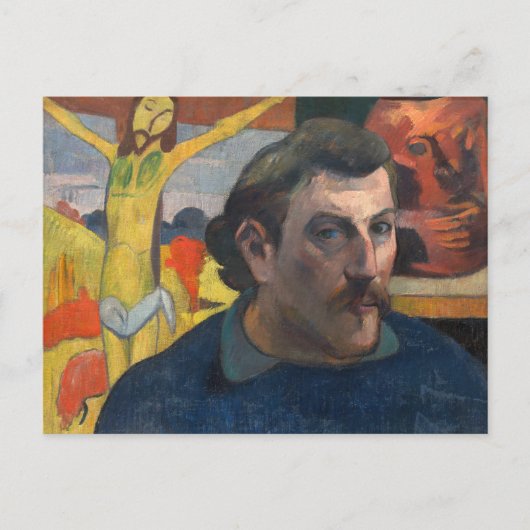 Paul Gauguin - Zelfportret met Gele Christus Briefkaart (Voorkant)