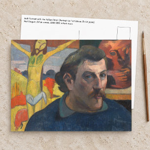 Paul Gauguin - Zelfportret met Gele Christus Briefkaart