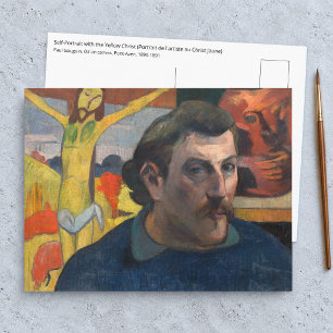 Paul Gauguin - Zelfportret met Gele Christus Briefkaart