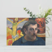 Paul Gauguin - Zelfportret met Gele Christus Kaart (Staand voorkant)