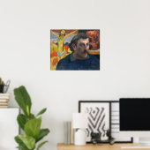 Paul Gauguin - Zelfportret met Gele Christus Poster (Thuiskantoor)