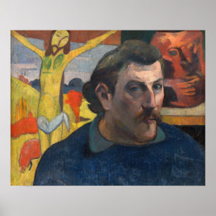 Paul Gauguin - Zelfportret met Gele Christus Poster