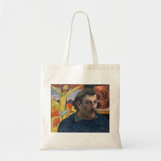 Paul Gauguin - Zelfportret met Gele Christus Tote Bag (Voorkant)