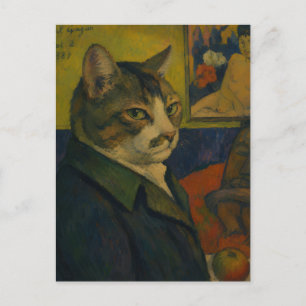Paul Gauguin Zelfportret Vol. 2 als een Kat Briefkaart