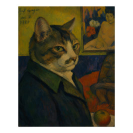 Paul Gauguin Zelfportret Vol. 2 als een Kat Perfect Poster