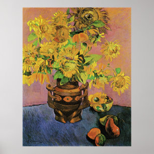 Paul Gauguin Zonnebloemen en Mango's Poster