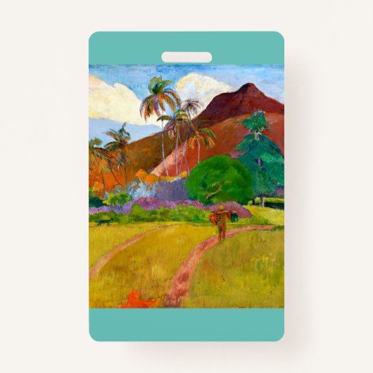 Paul Gauguin's beroemde schilderij uit het Tahitia Badge (Voorkant)