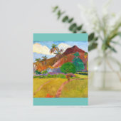 Paul Gauguin's beroemde schilderij uit het Tahitia Briefkaart (Staand voorkant)