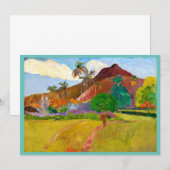 Paul Gauguin's beroemde schilderij uit het Tahitia Kaart (Voorkant / Achterkant)
