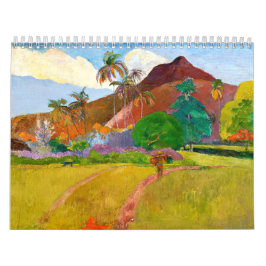 Paul Gauguin's beroemde schilderij uit het Tahitia Kalender