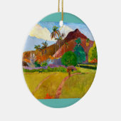 Paul Gauguin's beroemde schilderij uit het Tahitia Keramisch Ornament (Rechts)